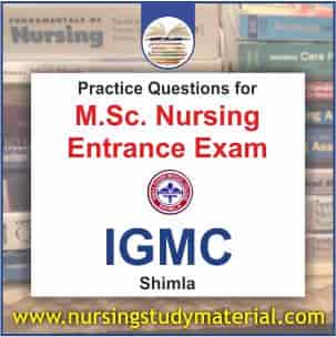 practice questions for igmc shimla msc nursing entrance exam