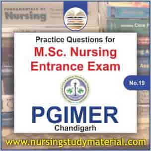 practice question for pgimer msc nursing entrance exam