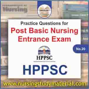 Practice question for hppsc post basic entrance exam