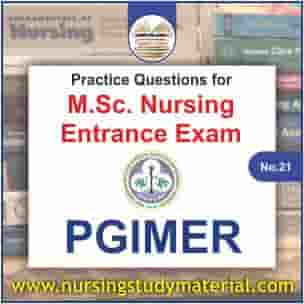 Practice question of pgimer msc nursing entrance exam