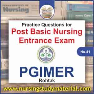 Practice question for pgi rohtak post basic entrance exam