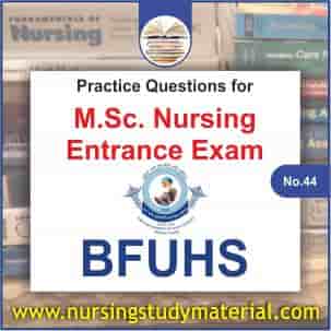 Practice question for upcoming bfuhs bsc nursing entrance exam