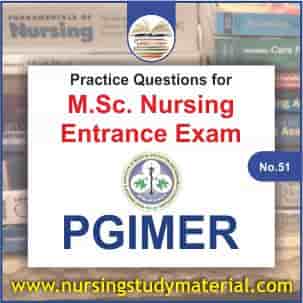 practice question for upcoming pgimer msc nursing entrance exam