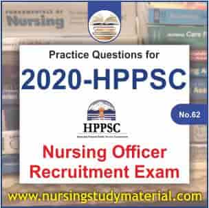 practice question for 2020 upcoming hppsc nursing officer recruitment exam