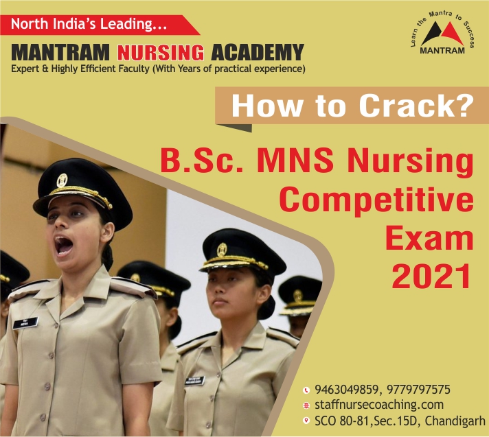 B.Sc. MNS Nursing Competitive Exam 2021