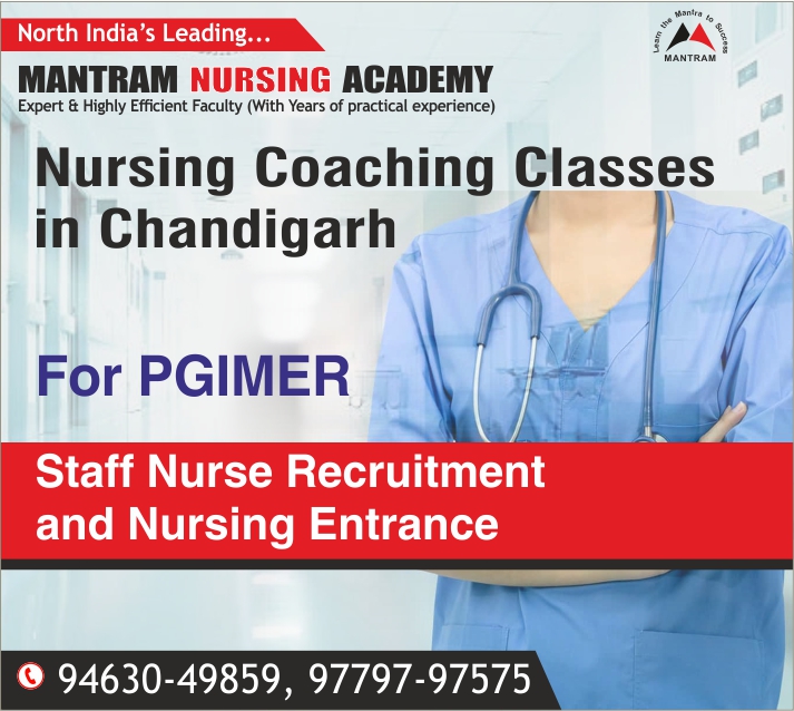 02-Nursing Coaching Classes in Chandigarh For PGI Staff Nurse Recruitment and Nursing Entrance