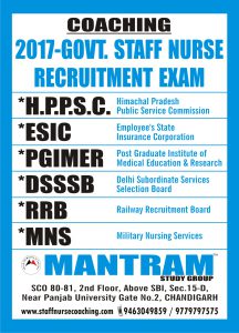  ESIC Staff Nurse Coaching by Mantram Nursing Academy Chandigarh