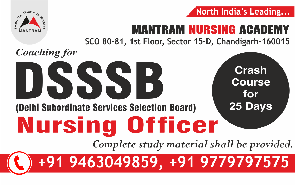 Crash course for DSSSB Staff Nurse Coaching