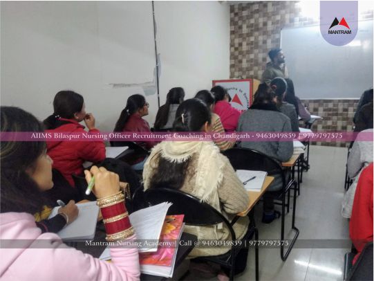 AIIMS Bilaspur Nursing Officer recruitment Coaching in Chandigarh
