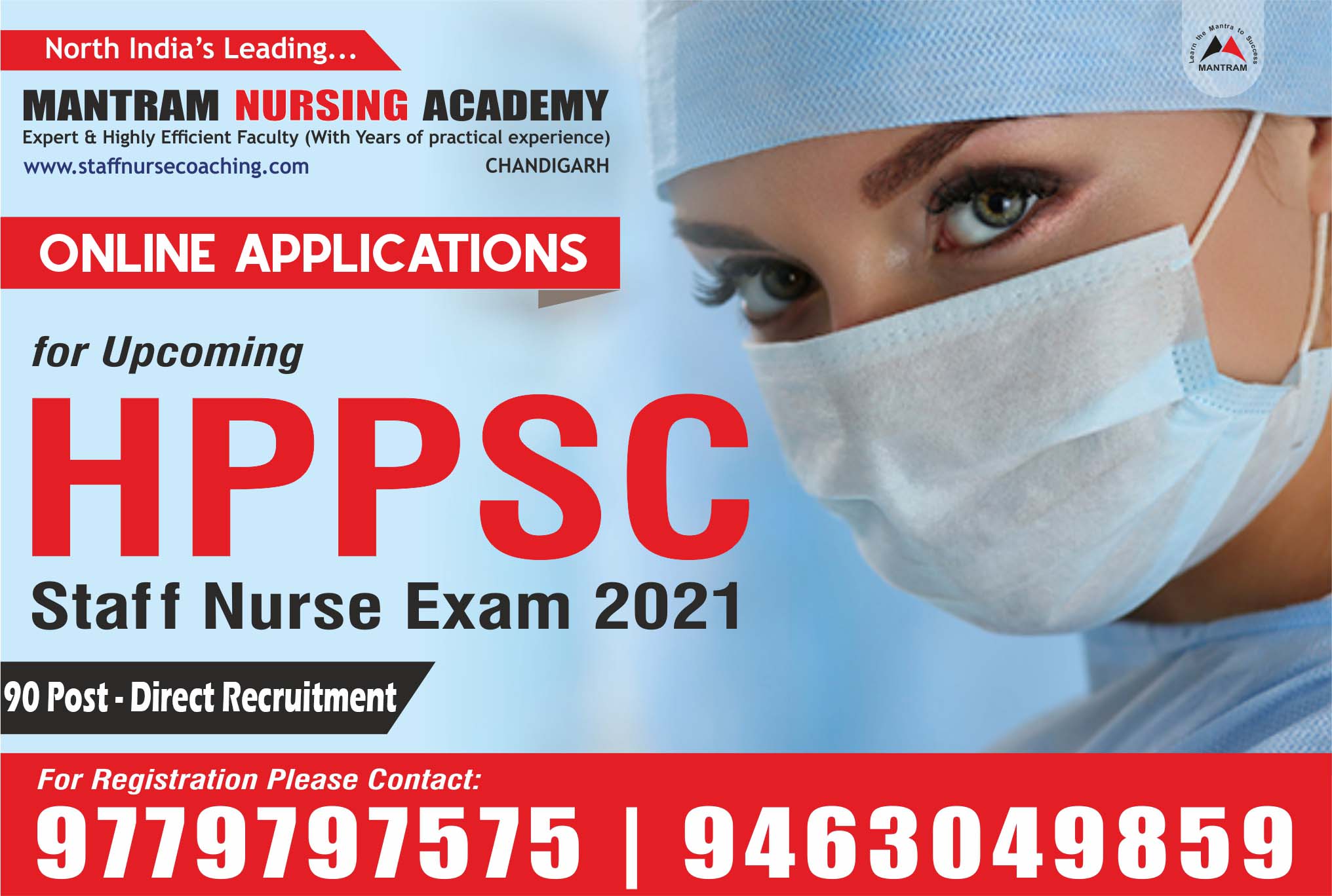 Online Applications for direct recruitment of Staff Nurse in Himachal Pradesh