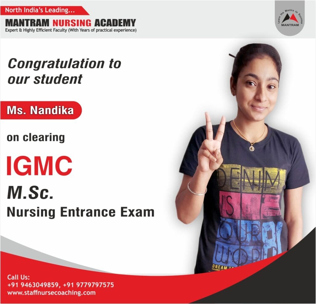Get the guidance and online coaching from Mantram Nursing Coaching Centre Chandigarh for MSc Nursing Entrance Exam, AIIMS Entrance Exam for MSc, Admission for MSc Nursing, AIIMS MSc Nursing Entrance Exam Registration, MSc Nursing Entrance Exam HPU, MSc Nursing Entrance Exam AIIMS, IGNOU MSc Nursing Admission, MSc Nursing Entrance Exam AIIMS, AFMC MSc Nursing Entrance Exam and MSc Nursing Admission in Baba Farid University.