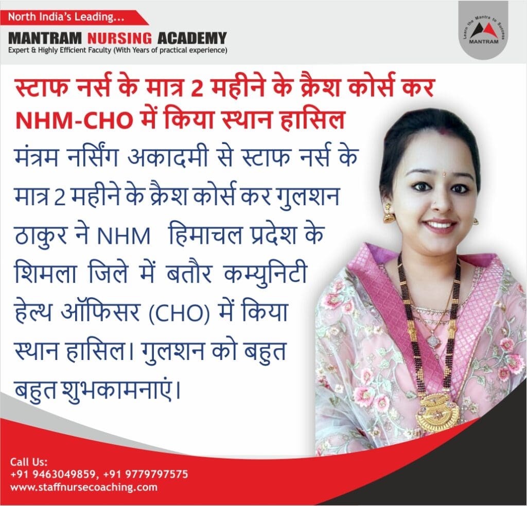 Best NHM CHO Coaching for Punjab, Haryana, Himachal, Uttarakhand, Jammu, Rajasthan, Uttar Pradesh, Madhya Pradesh.