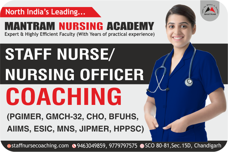 Staff Nurse/Nursing Officer Coaching for Govt Jobs Exams in India