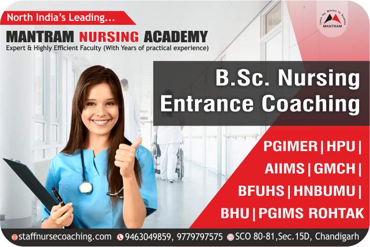 BSC Nursing Coaching in Punjab, Chandigarh, Haryana, Himachal