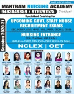 Special Coaching Classes for Upcoming Staff Nurse Posts in Punjab