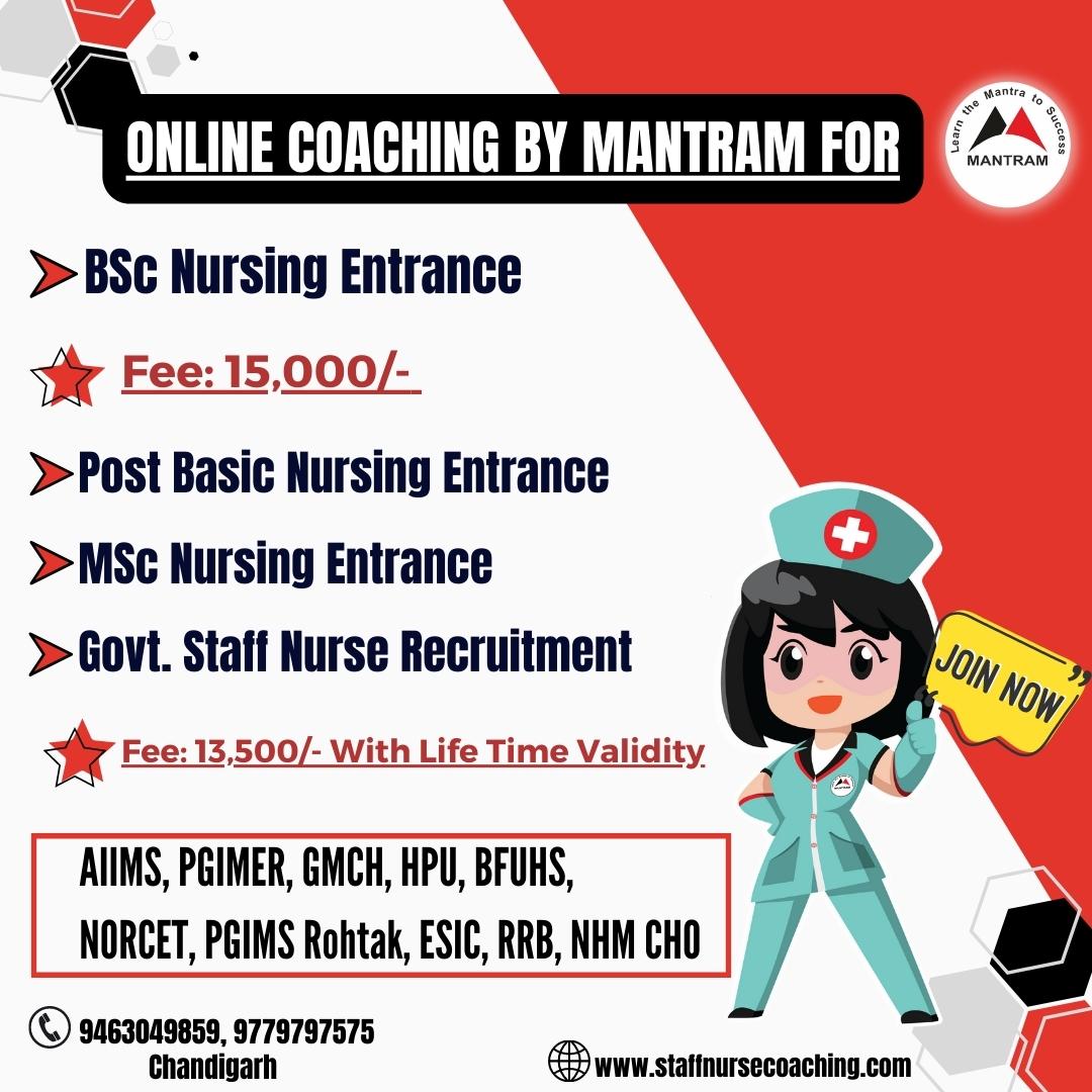 Govt. Staff Nurse Recruitment Coaching