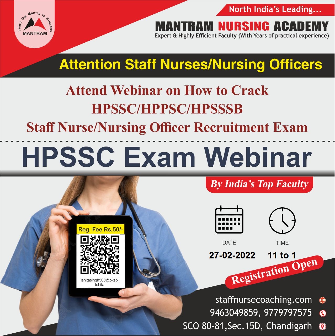 Webinar on HPPSC Staff Nurse/Nursing Officer Recruitment Exam