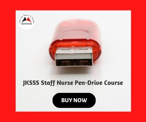 Online JKSSB Staff Nurse Pendrive Course