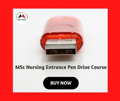 MSc Nursing Entrance Pendrive Course