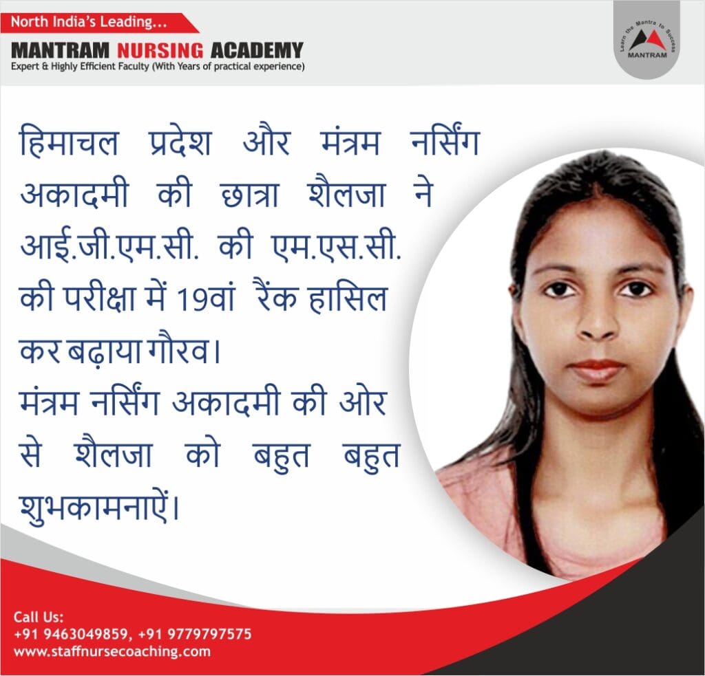 Get the coaching and guidance form Mantram Nursing Academy Chandigarh for MSc Nursing Admission,AIIMS MSc Nursing Entrance Exam, MSc Nursing Entrance Exam, MSc Nursing Admission, Pgi MSc Nursing Entrance Exam, Ignou MSc Nursing Admission, MSc in AIIMS, KGMU MSc Nursing Entrance Exam, HPU MSc Nursing Entrance Exam, MSc Nursing Admission, MSc Nursing in AIIMS