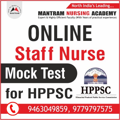 online staff nurse mock test for hppsc