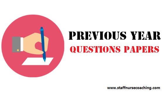 previous year staff nurse question papers