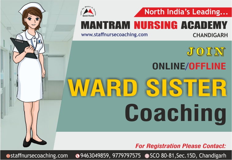 Ward Sister Coaching in Chandigarh